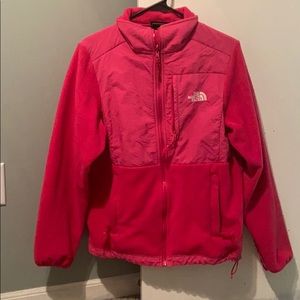Pink North face jacket